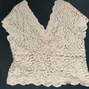 Shyanne Lace cropped blouse